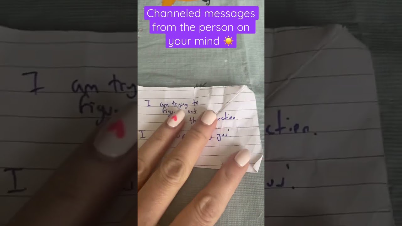  CHANNELED MESSAGES FROM THE PERSON ON YOUR MIND Psychic
