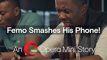 Femo SMASHES HIS PHONE! Jojo teaches power of Opera Mini AD BLOCKING