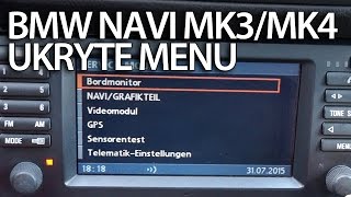 Tryb serwisowy nawigacji BMW MK3 & MK4 (ukryte menu GPS diagnostyka Range Rover)