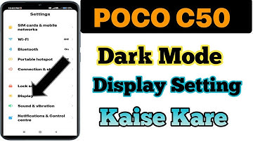 How to Dark Mode Display Setting in Poco C50 | Poco C50 Me Dark mode Setting Kaise kare.