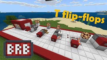 How to make T flip-flops (BRB) - Minecraft Bedrock [MCPE, Win10, Console]
