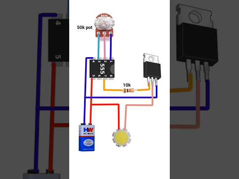 ვიდეო: LED Dimmer Circuit - 555 ტაიმერის პროექტი: 5 ნაბიჯი