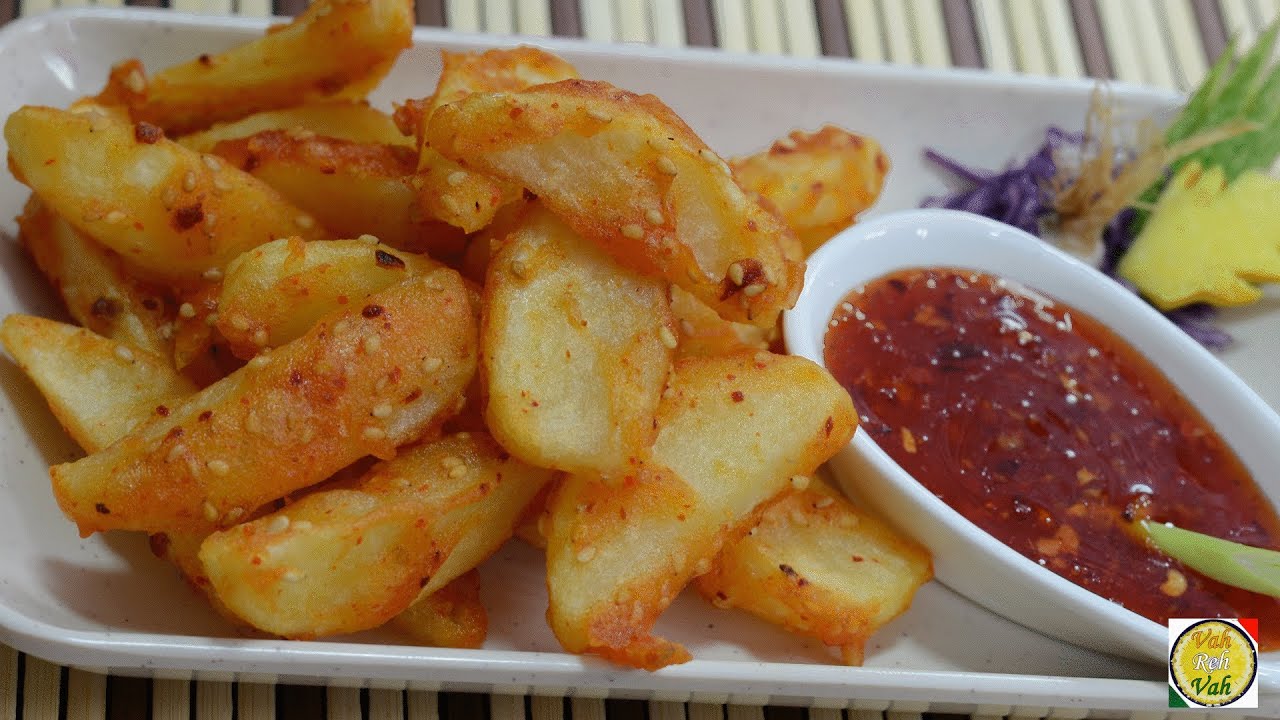 Crispy Potato Wedges - By Vahchef @ vahrehvah.com | Vahchef - VahRehVah