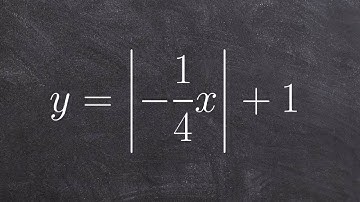 Graphing an absolute value equation with a vertical compression and vertical shift