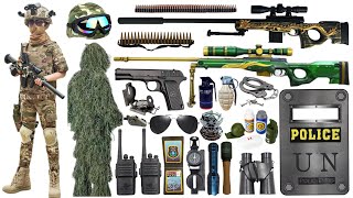 Special police weapon toy set unboxing, AWM sniper gun, M416, AK47 rifle, Glock pistol, bomb dagger by Jack toy gun 22,805 views 3 weeks ago 17 minutes