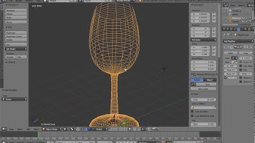 Model a wine glass from a curve in Blender