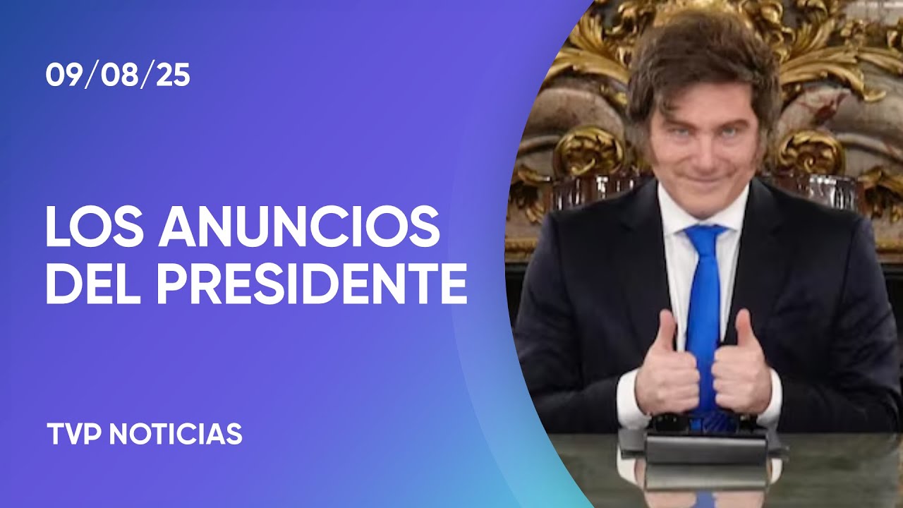 Flash: los anuncios que hizo Javier Milei por cadena nacional - YouTube