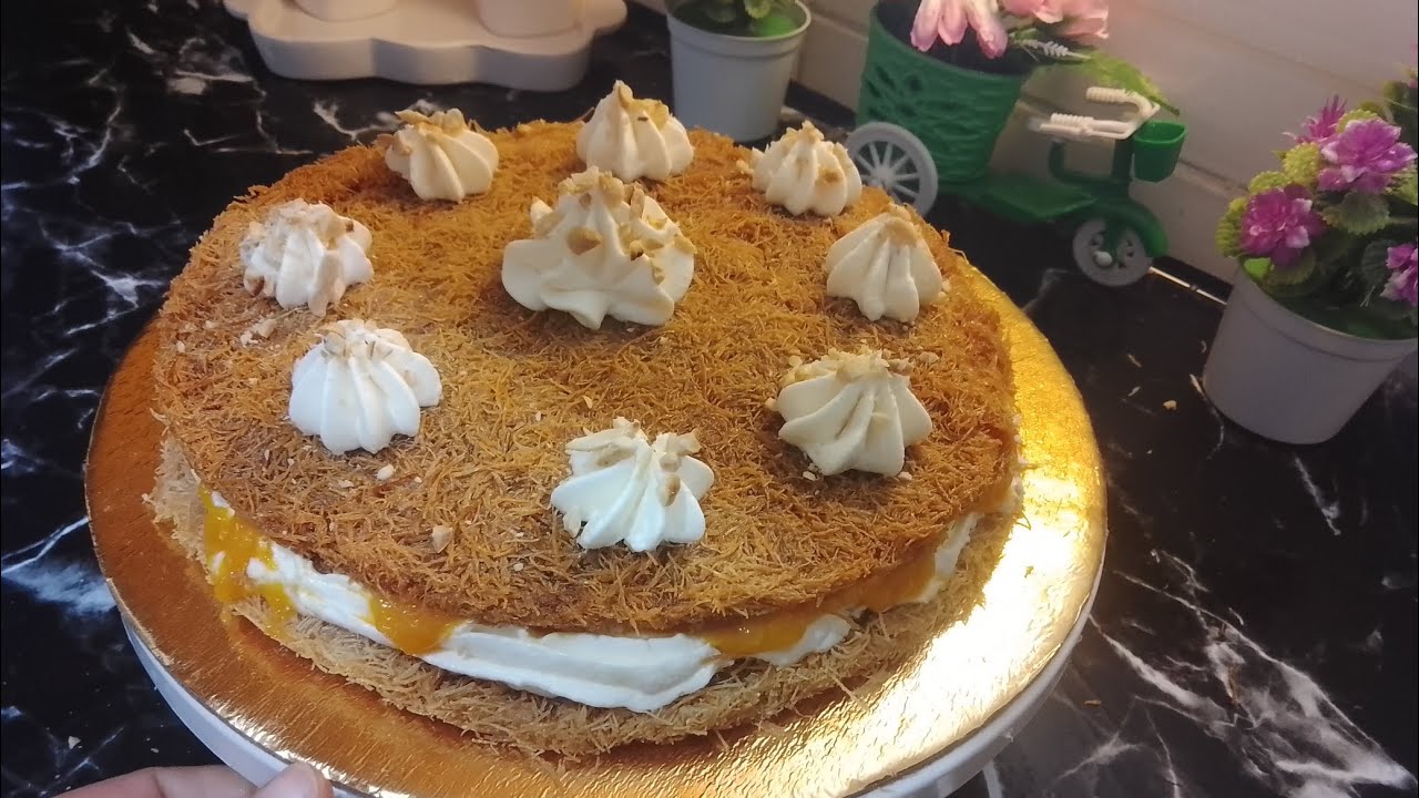  كنافة بشكل مختلف شويه غير العادة ❤️❤️ رمضان كريم 