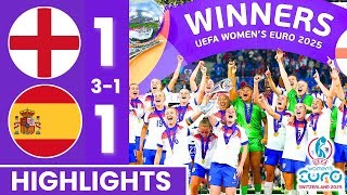 England vs Spain Extended Highlights | UEFA Women’s Euro Final 2025