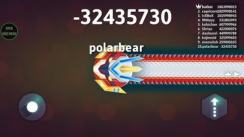 Snake.io modmenu gameplay