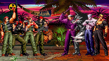 [KOF Mugen] Ralf Jones Team vs Ryuji Yamazaki Team