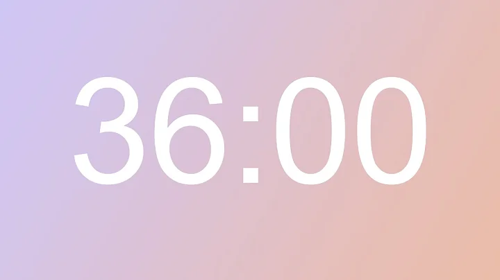 36 Minute Timer With Alarm - Alarmlı 36 Dakika Zamanlayıcı