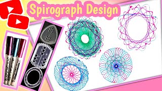 Simple Spirograph Art Design | Magic Ruler Art 📏🍥🖊️