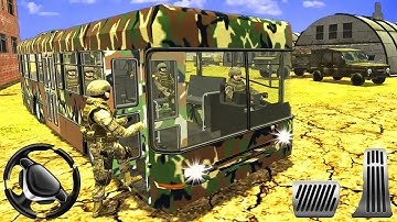 Offroad Uphill US Army Bus Driver Soldier Duty - Android Gameplay