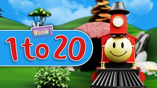 1 to 20 Numbers Train | Toddlers learn | Preschool learning | Nursery Rhymes | Kiddles TV