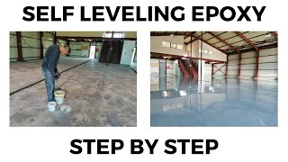 Applying a Self Levelling Epoxy Floor  Step by Step from a real Project!