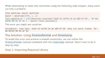 Converting Python ISO Datetime to Epoch Made Easy