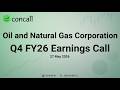 Oil and Natural Gas Corporation Q4 FY26 Earnings Conference Call | Concall.in