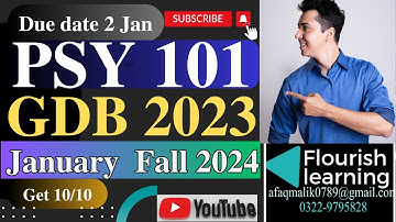 PSY101 GDB Solution 2023/ PSY101  GDB 2023 /PSY101 GDB Solution Fall 2023/PSY101  GDB 2023 Solution