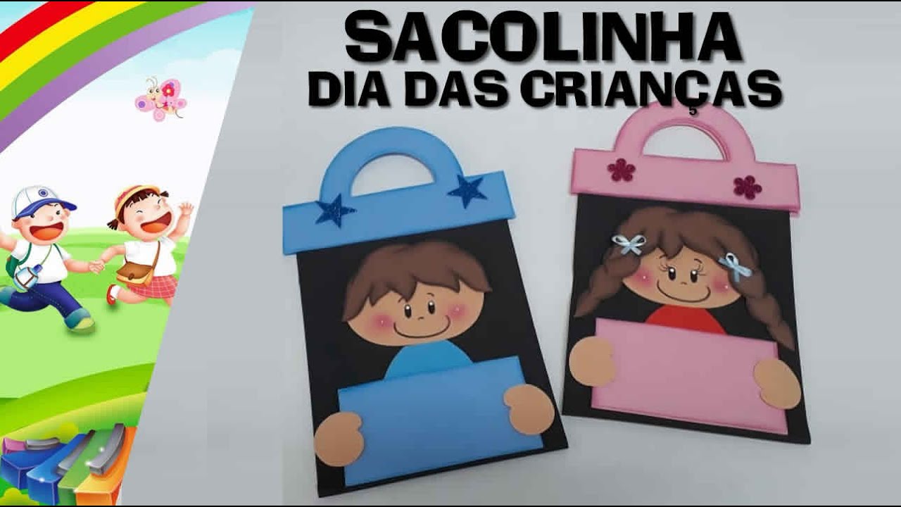 Sacolinha dia das crianças  de EVA