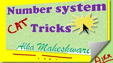 Quantitative aptitude tricks in number system for CAT. Problems on remainders