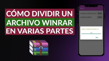 Cómo Dividir o Comprimir Archivos Winrar en Varias Partes - Fácil y Rápido
