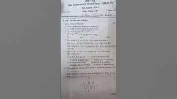 10TH CLASS MATHS SA1 EXAM PAPER 2024-2025 REAL PAPER #exams #exampreparation #exampapers #maths #SA1