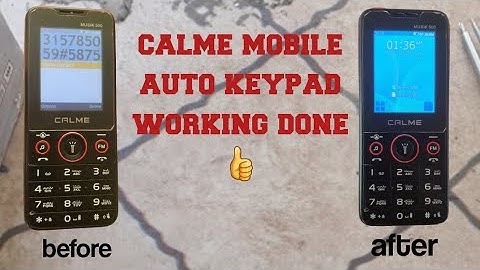Calme mobile keypad auto working || all china mobile keypad not working