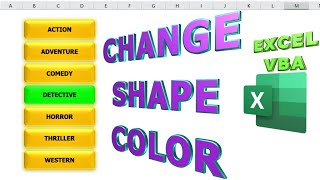 Excel VBA - How to Change Shape Color on Click screenshot 1
