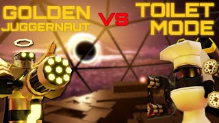 SOLO Toilet Mode with GOLDEN JUGGERNAUT | Tower Defense X | Roblox