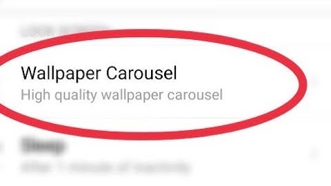 Turn on Wallpaper Carousel new wallpapers delivered to your Lock screen regularly | Mi Note 5 Pro