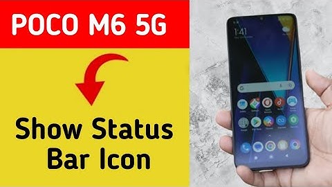 How to show status bar icon, Poco M6 5G me status bar icon Kaise lagaen