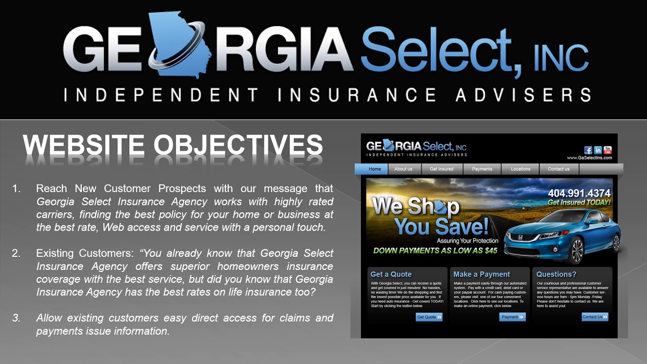 GA Select Insurance Presentation - YouTube