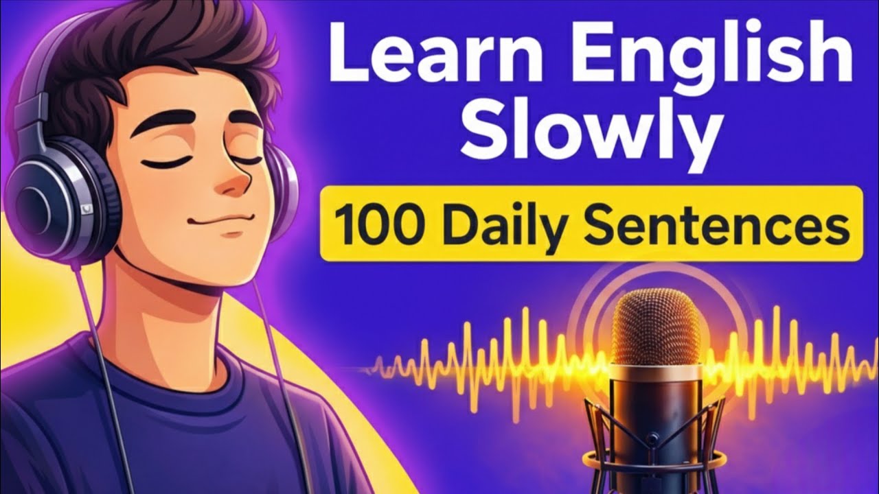 100 Daily English Sentences for Everyday Life | Slow Practice (A1–A2)