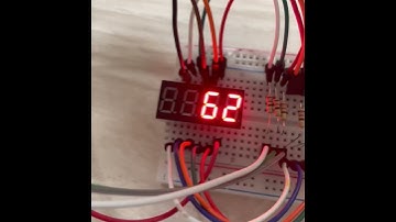 4자리 숫자 7-세그먼트 LED(게소드형) 카운트