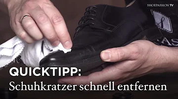 Wie kriegt man Kratzer von Schuhen weg?