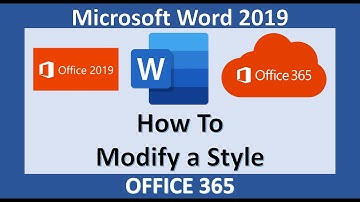 Word 2019 - Modify a Style - Microsoft Office 365