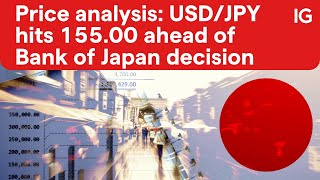 Price analysis: USD/JPY hits 155.00 ahead of Bank of Japan decision