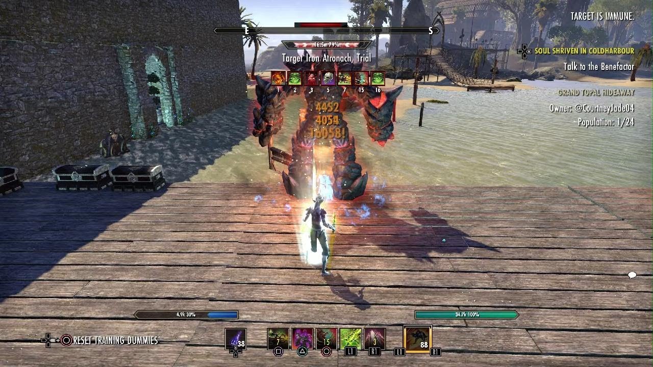 The Elder Scrolls Online: 100k stam arcanist necrom - YouTube