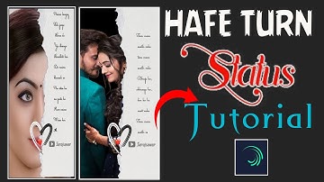 How to make Half Turn paper status video|sarojsawar