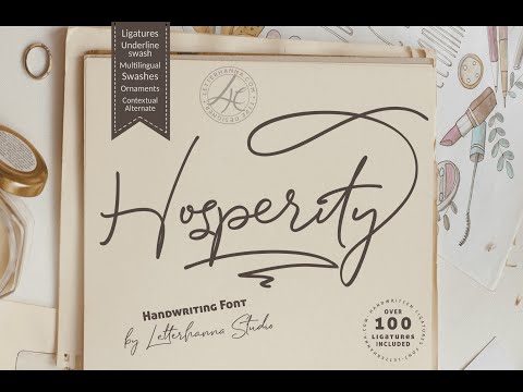 Hosperity Font, a Handwritten Font by Letterhanna Studio (Thumbnail 13 of 13)