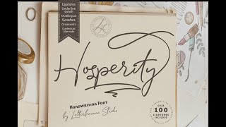 Details Hosperity Font Preview and Opentype Feature Guide News