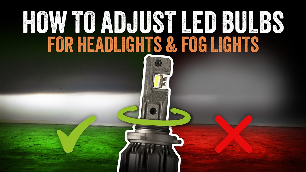 How to Adjust LED Headlight & Fog Light Bulbs | GTR Ultra 3 Beam Pattern Guide