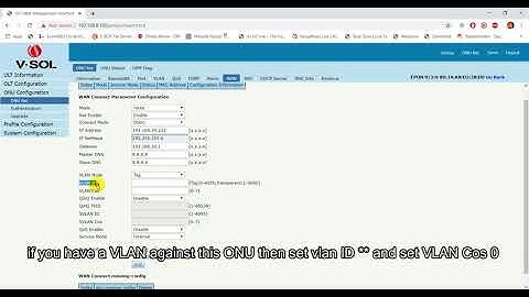 VSOL WIFI ROUTER ONU WAN CONFIGURATION FROM OLT WEB