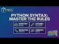 Python Syntax & Rules in 6 Mins! 🐍 | B.Tech/BCA First Year SpecialDon't Make These Python Mistakes!