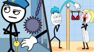 THIEF PUZZLE vs THIEF STICK PUZZLE - All Levels Satisfying Double Mobile Gameplay Android ios