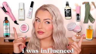 THINGS I WAS INFLUENCED TO BUY | new favs or big fails?