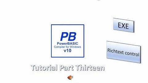 PowerBasic Windows Compiler tutorial Part 13 - Colour in a Rich text control