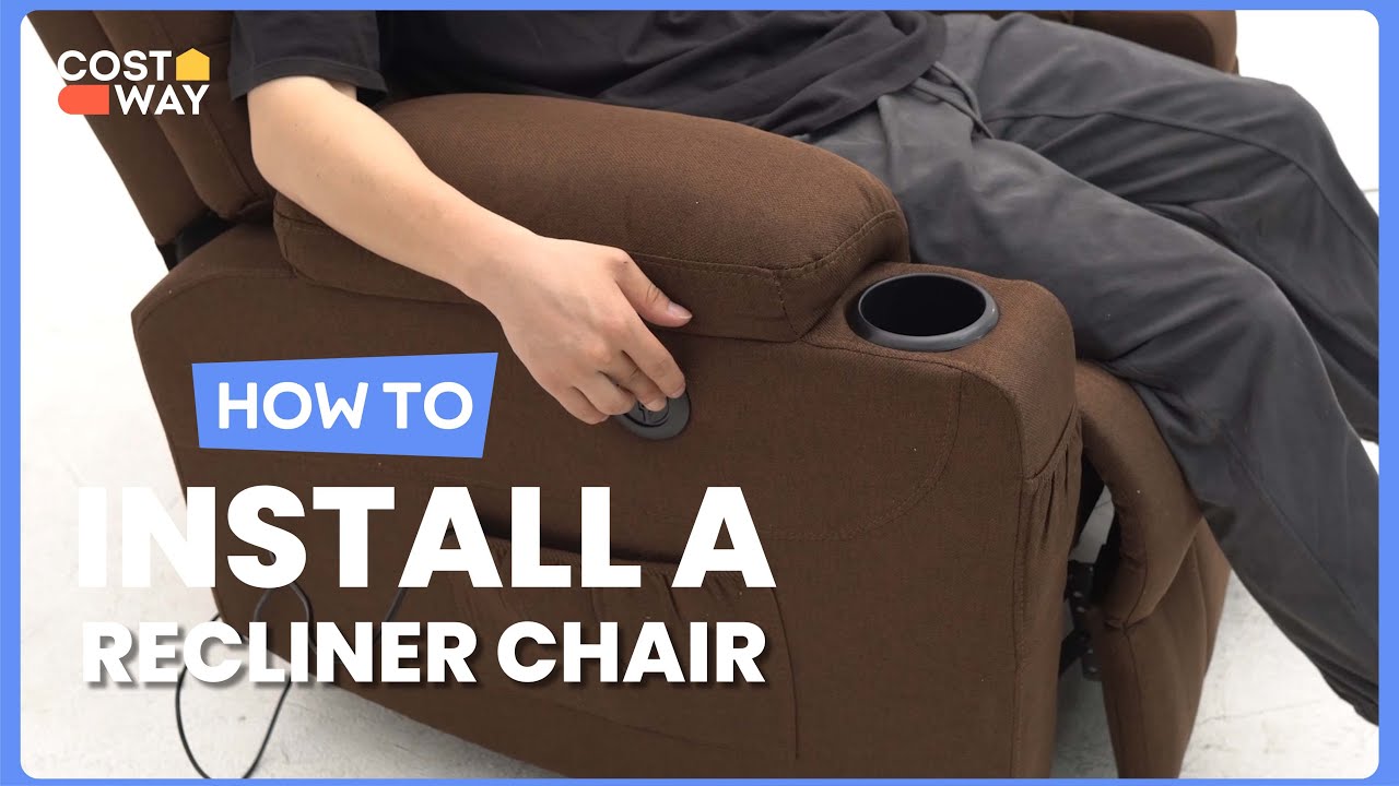 How to Install the Electric Power Lift Recliner Chair with Backrest ...