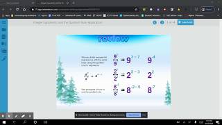 Alg 2 Unit 3 Lesson 2 Integer Exponents and the Quotient Rule